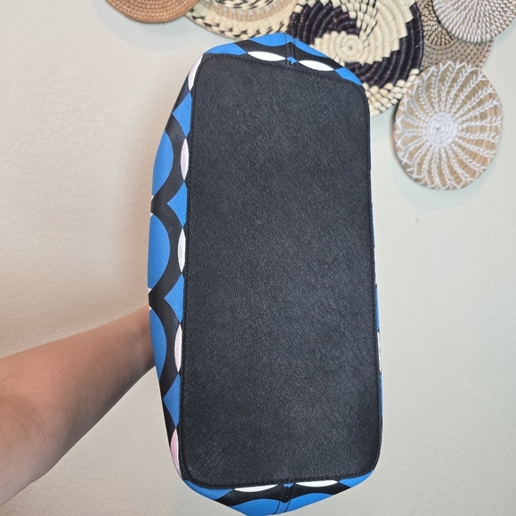 Michael by Michael Kors Jet Set Travel Deco Leather Bag Blue - Picture 6 of 11